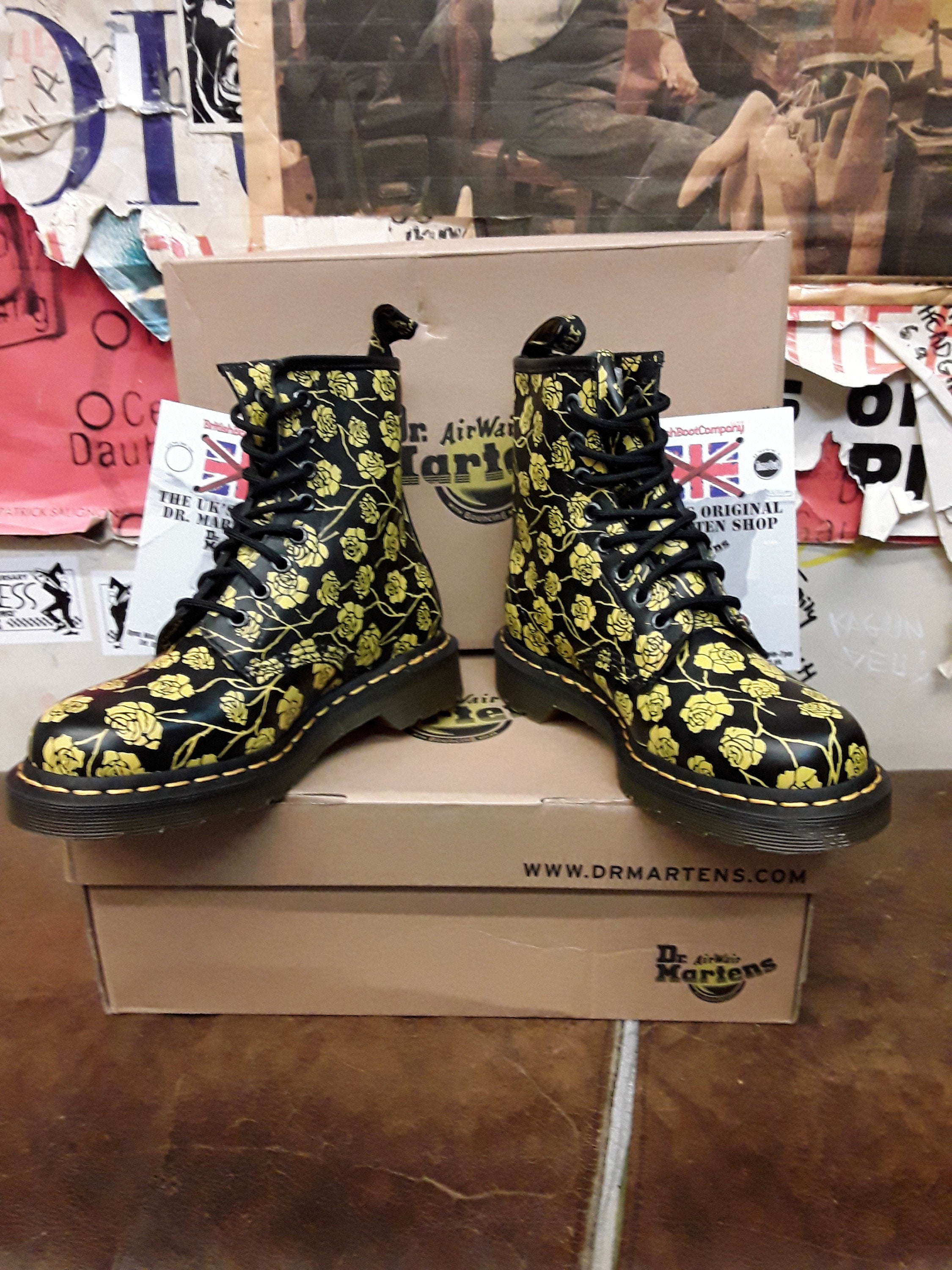 Adventure Time Dr. Martens Size 12 Mens Finn & Jake RARE Dr. Martens 1460 Adventure Time Boots, Finn Print (UK 5 / US  main image 2