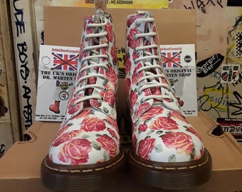 Roseです¨̮ )/ Dr Martens 1460 Valentine Rose Size 7 - Etsy