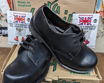 Getta Grip Made in England 3 Hole Safety Black Shoe Various