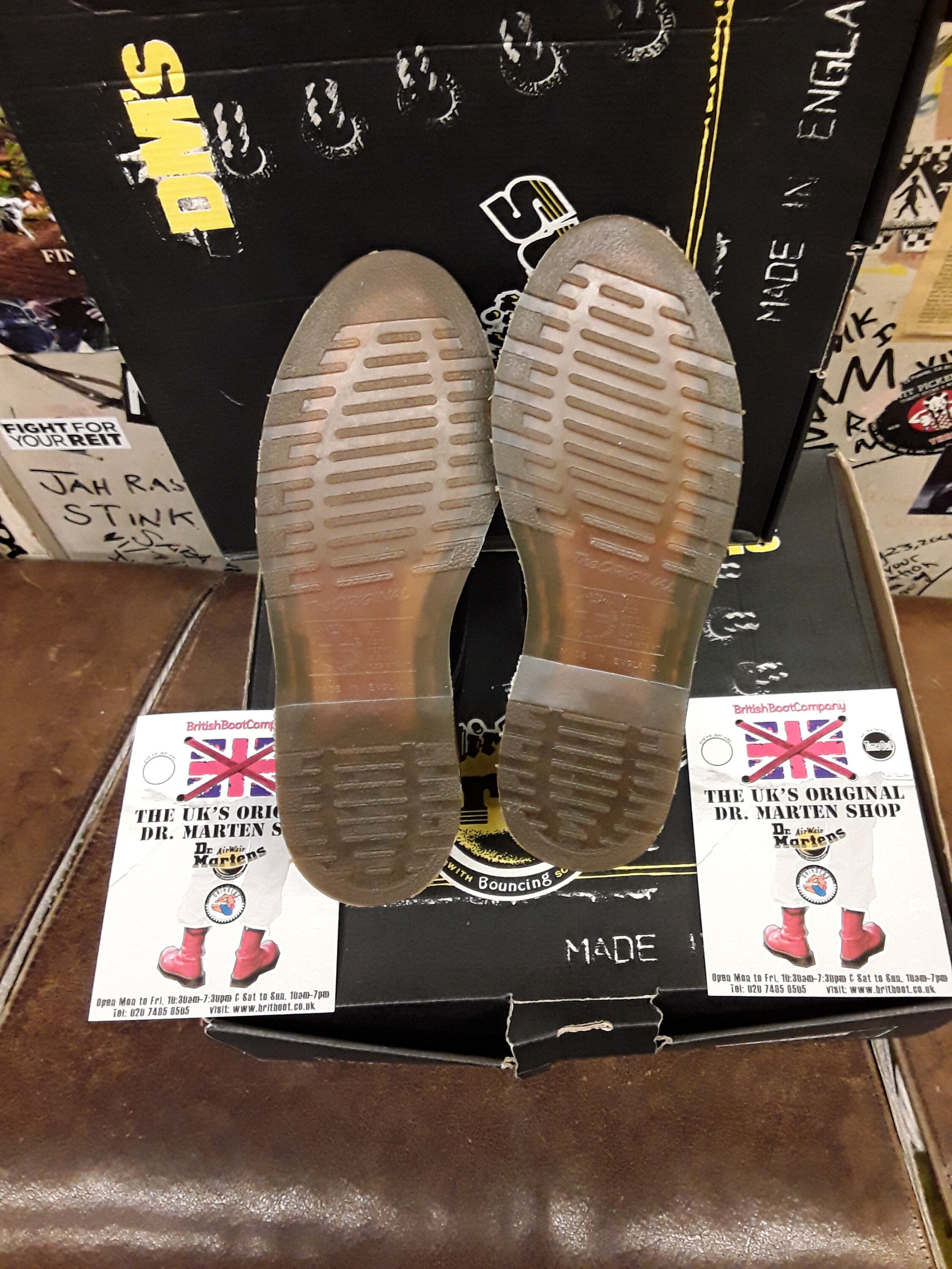 Dr Martens, Made in England, 3514 BLACK Plain Shoe, Size 5 Dr Martens, Made in England, 3514 BLACK Plain Shoe, Size 5