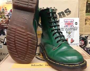 Dr Martens 1460 Green Smooth Made in England Size 4 Etsy