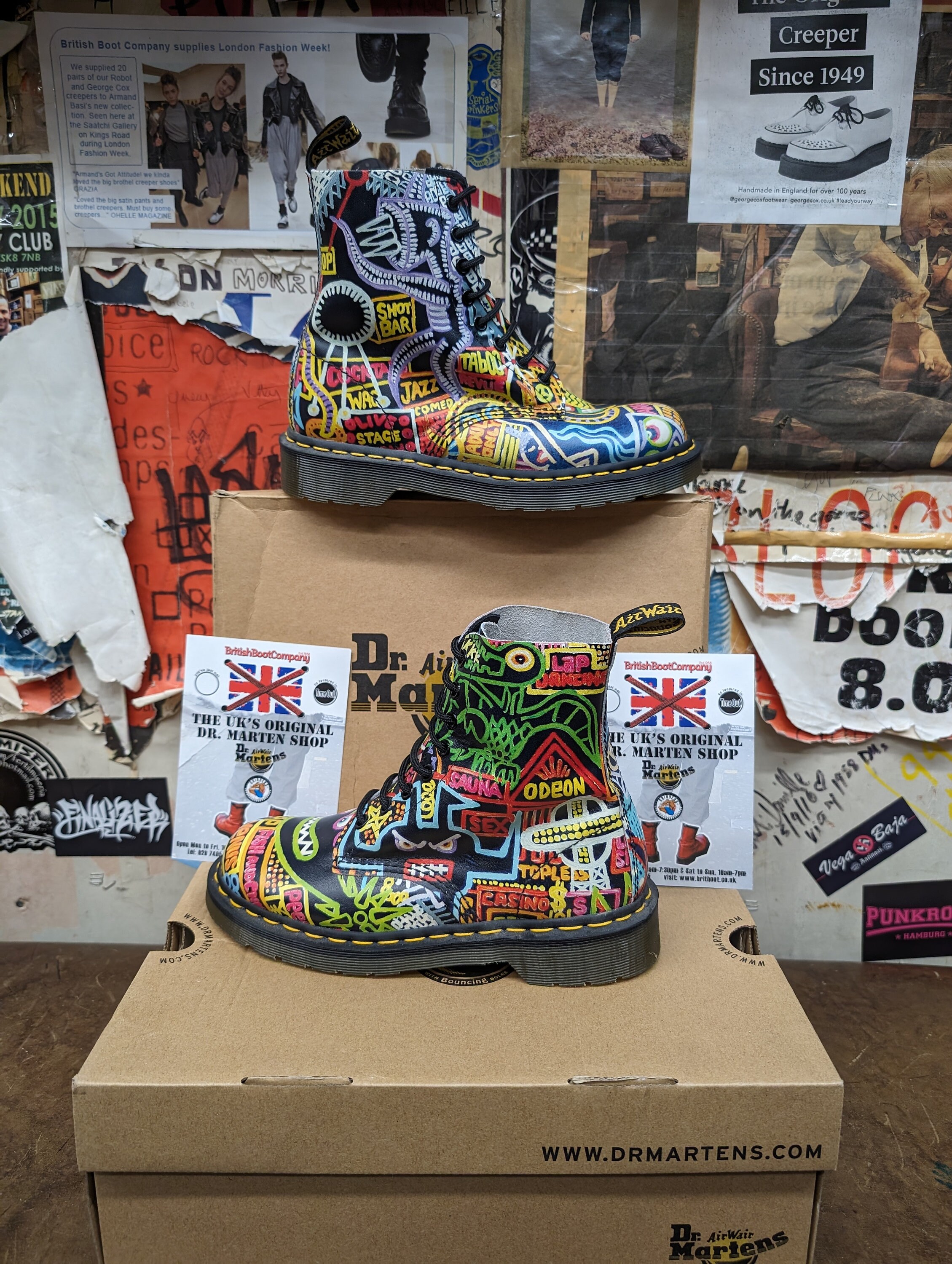 Dr Martens Mark Wigan Kaboom Tattoo Size 5 - Etsy display picture 3