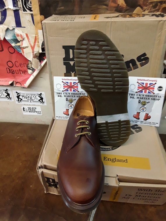 Dr Martens 1461 Tan Analine Made in England Talla 9 Etsy Mexico