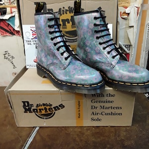 Dr Martens 1460 Grey Mistle Flower Made in England Size 4