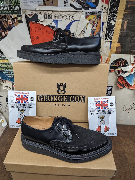 George Cox 4410 Creepers Black Leather and Suede Various George Cox 4410 Creepers Black Leather and Suede Various