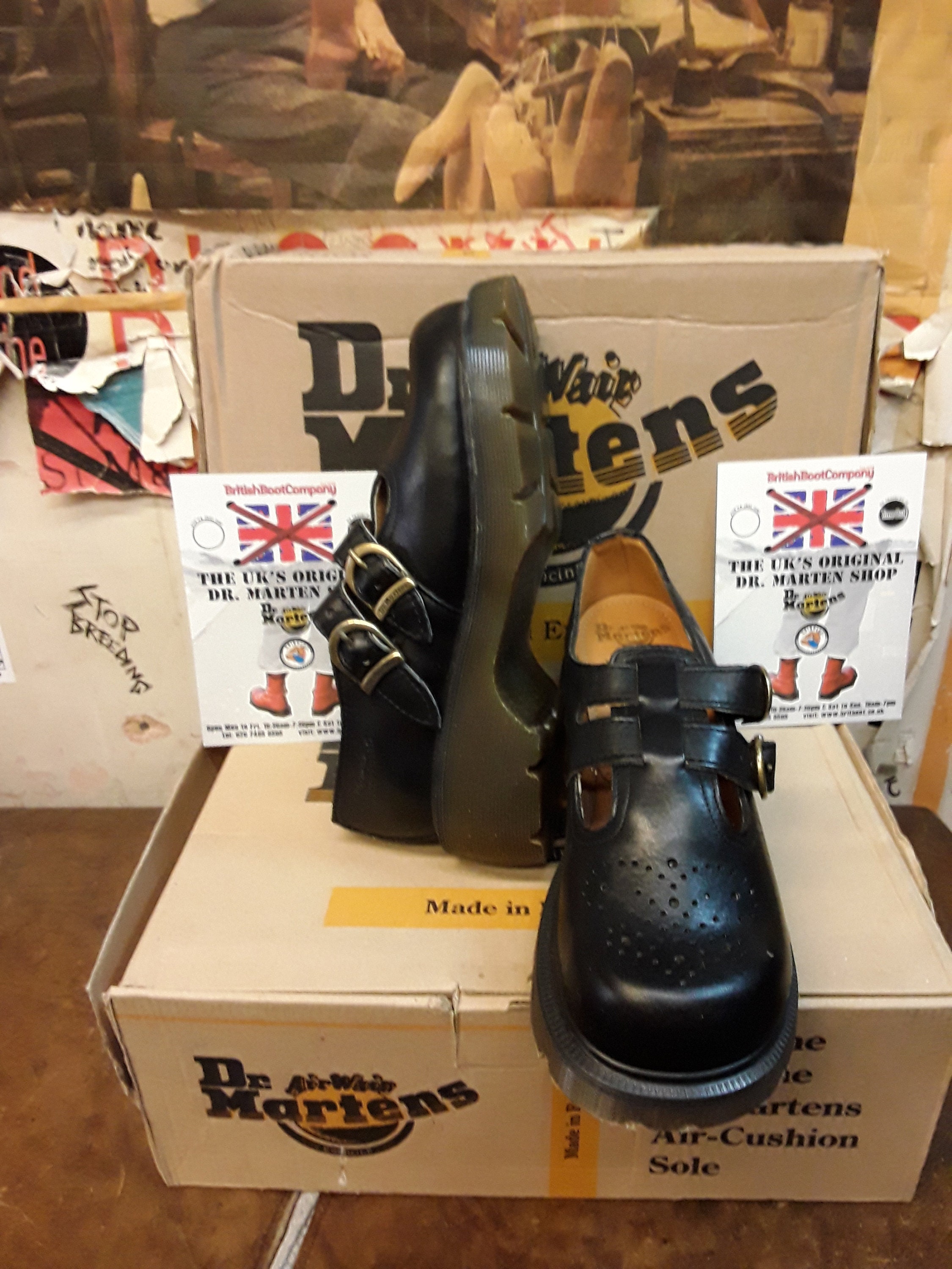 Dr Martens Mary Janes, Size UK 5 Twin Strap, Made in England