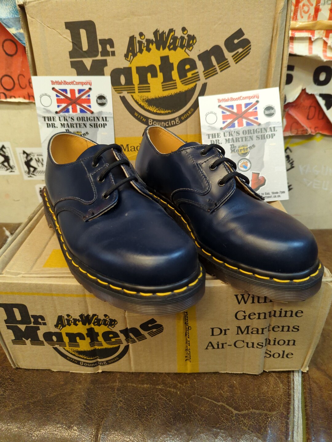 Dr Martens 8168navy 3hole Made in England Size 5 - Etsy display picture 2