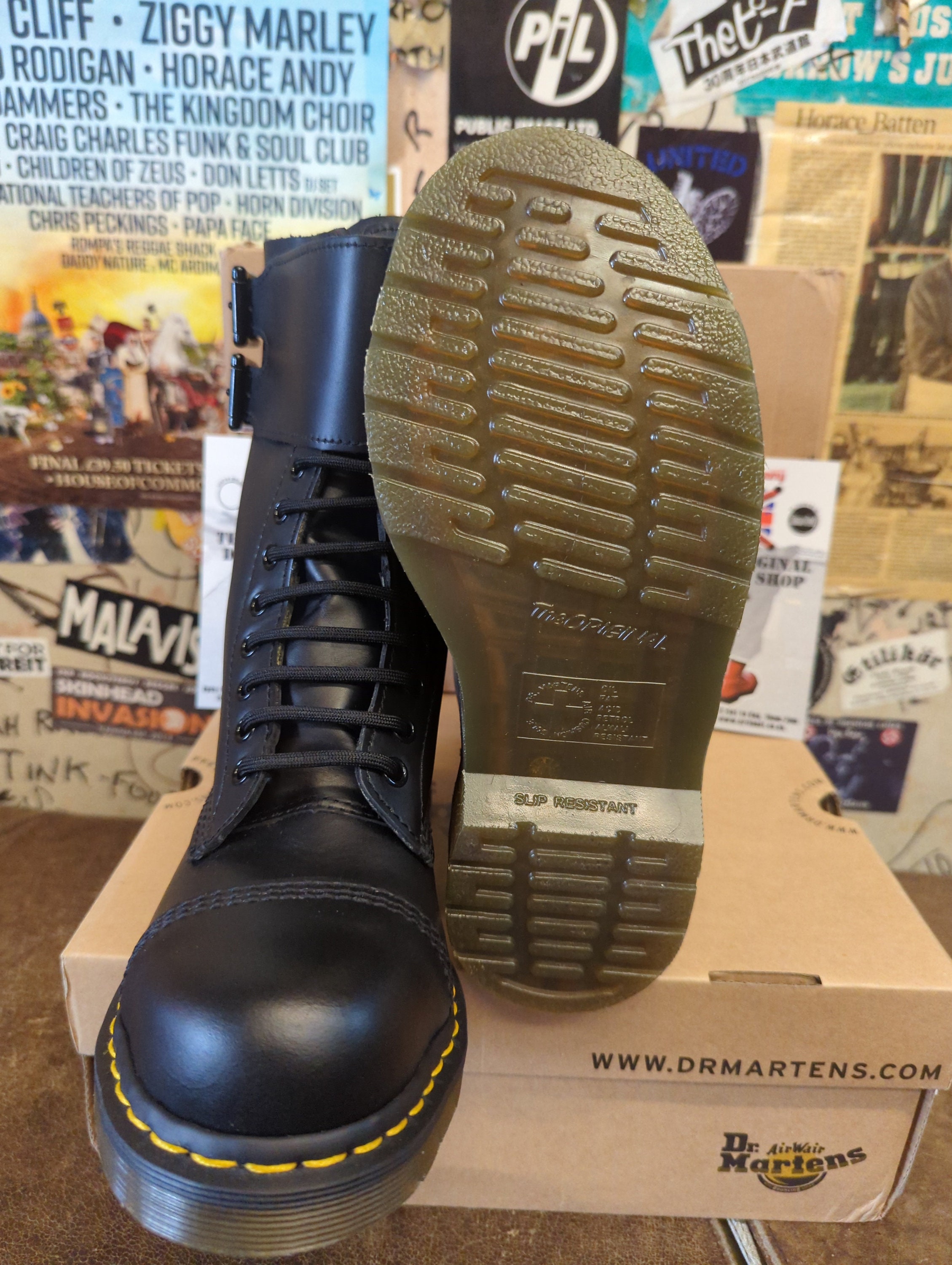 Dr Martens Kayden Black 12hole Steel Toe Various Sizes - Etsy display picture 3