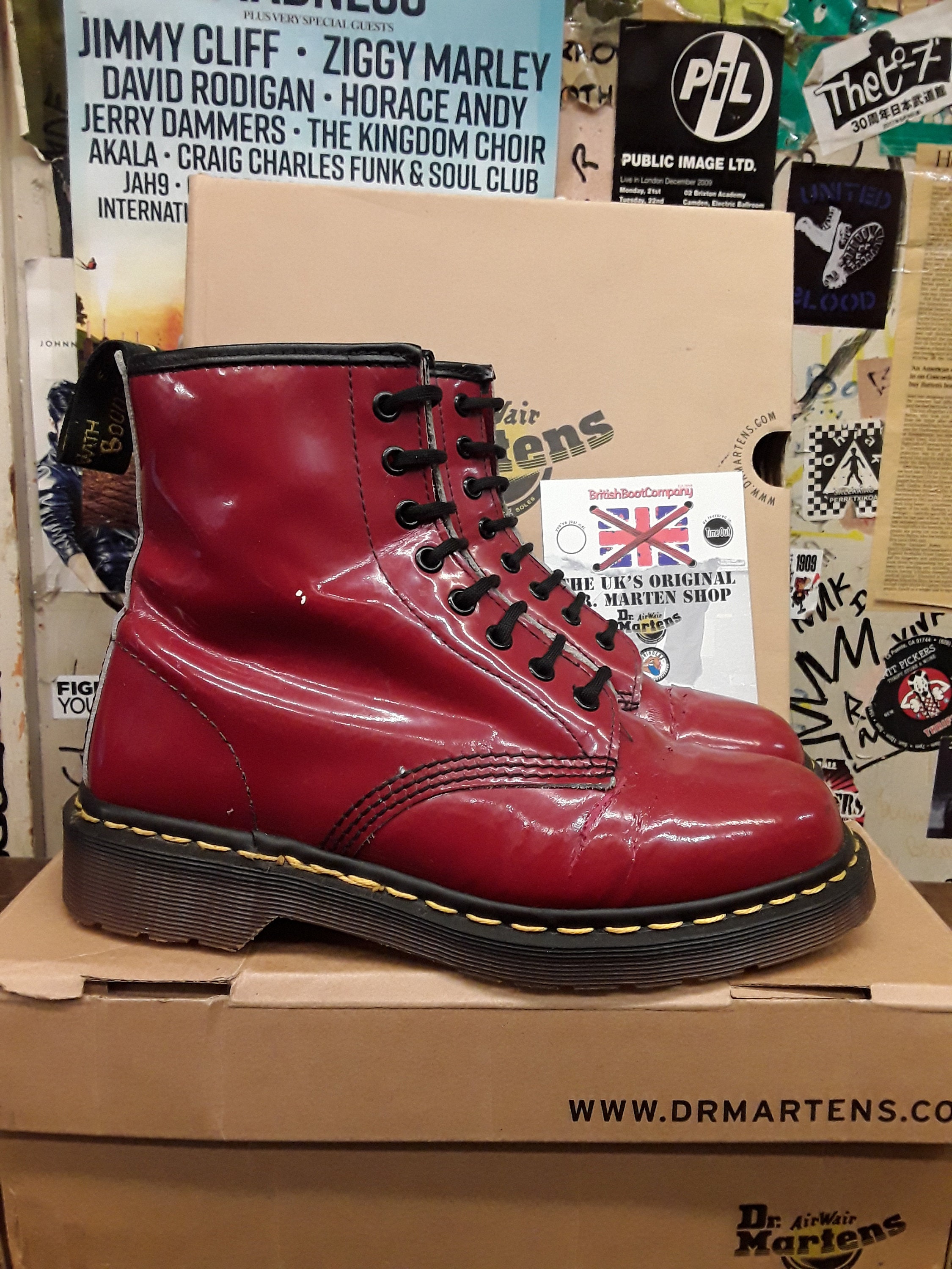 geweld Diplomatie In Dr Martens 1460 Vintage 90's Maat UK6 Dames Rode - Etsy België