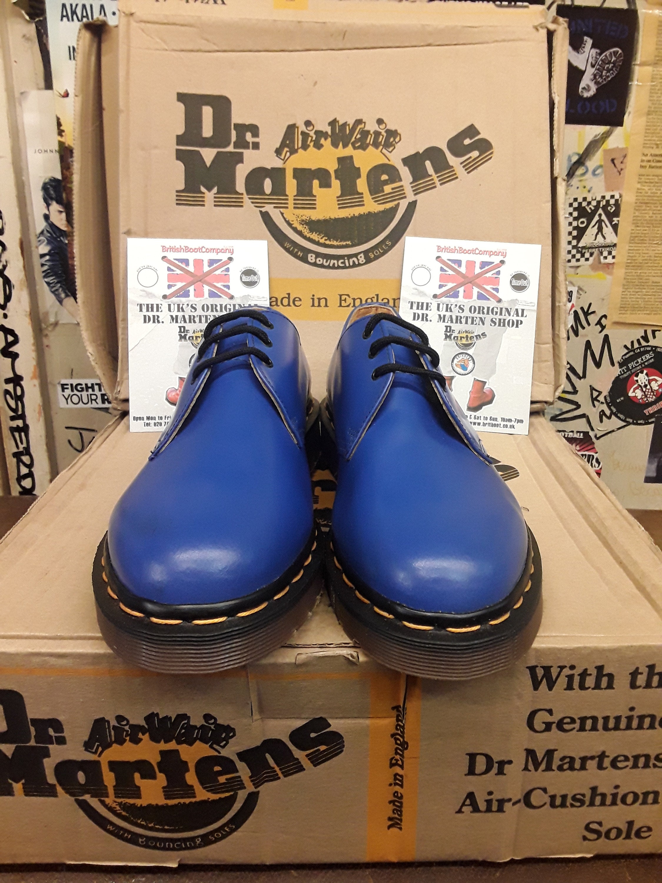 て*る様 ‼️大特価‼️Dr.Martens 1461 ネイビー 42 EU【箱 Dr. Martens/ドクターマーチン 【日本限定】1461 ネイビー