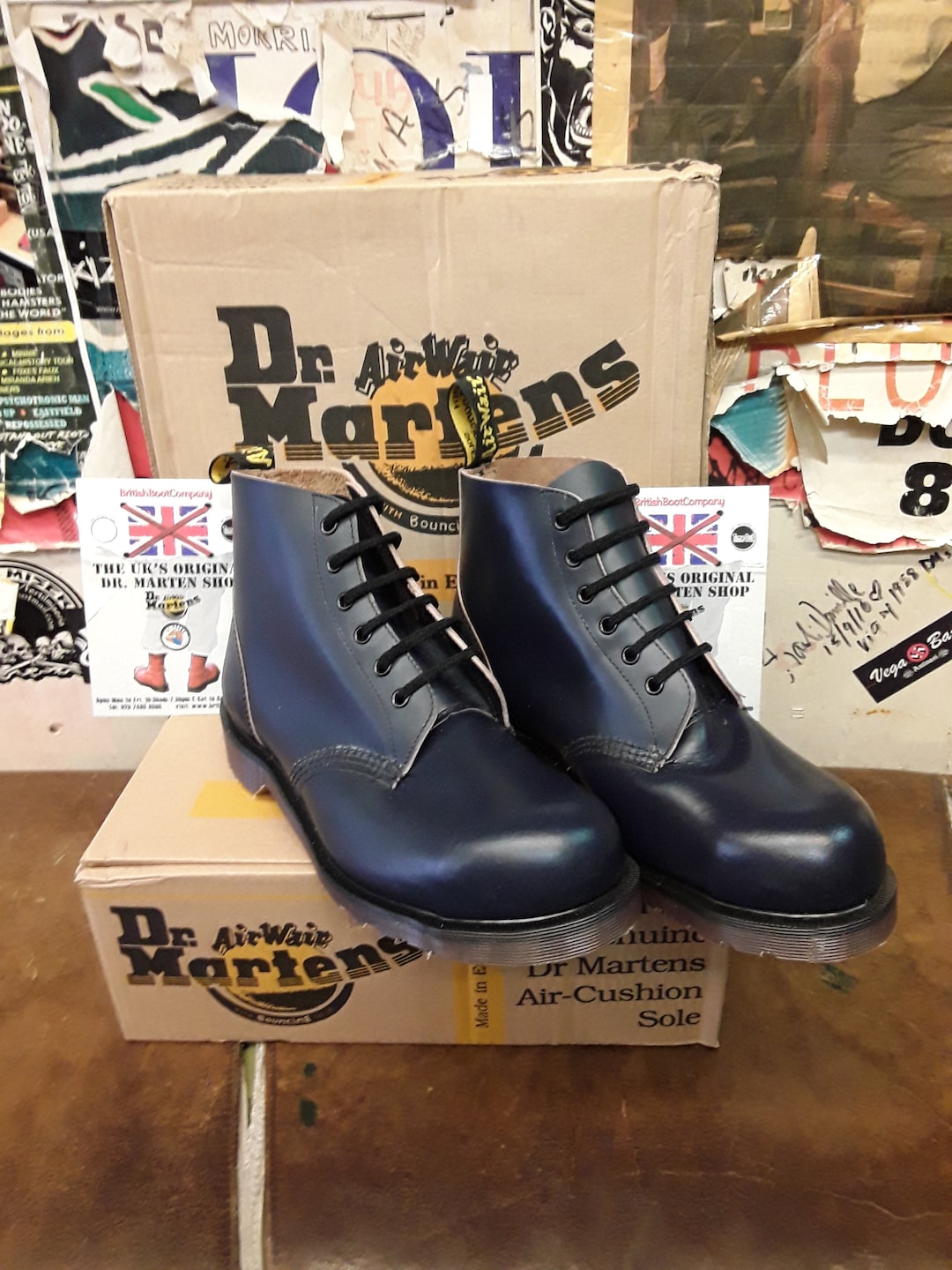 Retail Stahlkappe Doc Martens 14 Loch Stahlkappe Dr Martens Navy