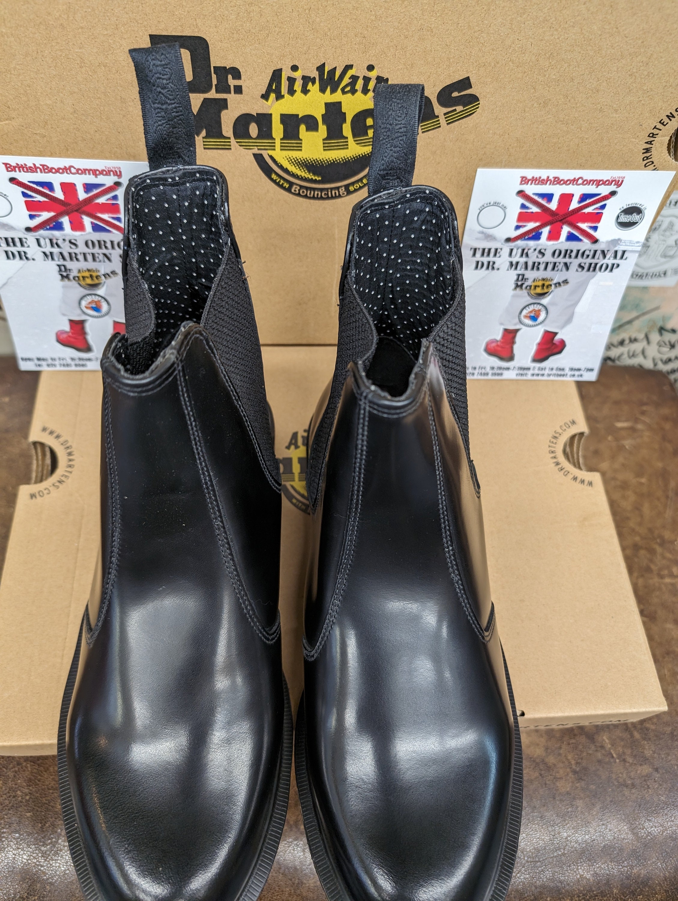 ドクターマーチン フローラ ブラック チェルシーブーツ サイズ 8