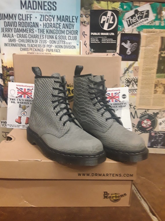 dr martens python grey