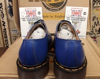 Dr Martens Made in England Electric Blue 1461 Size 8 UK - Etsy