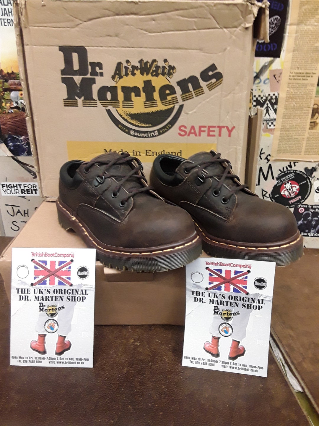 Dr. Martens Men\'s Boots Size 12 Brown Suede Steel Toe 7733 Work Shoes s-l400.jpg main image 2
