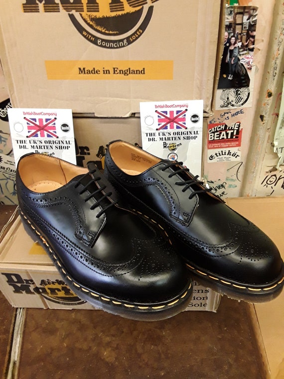 Dr Martens 3989 Made in England Black Brogue Size 11 - Etsy