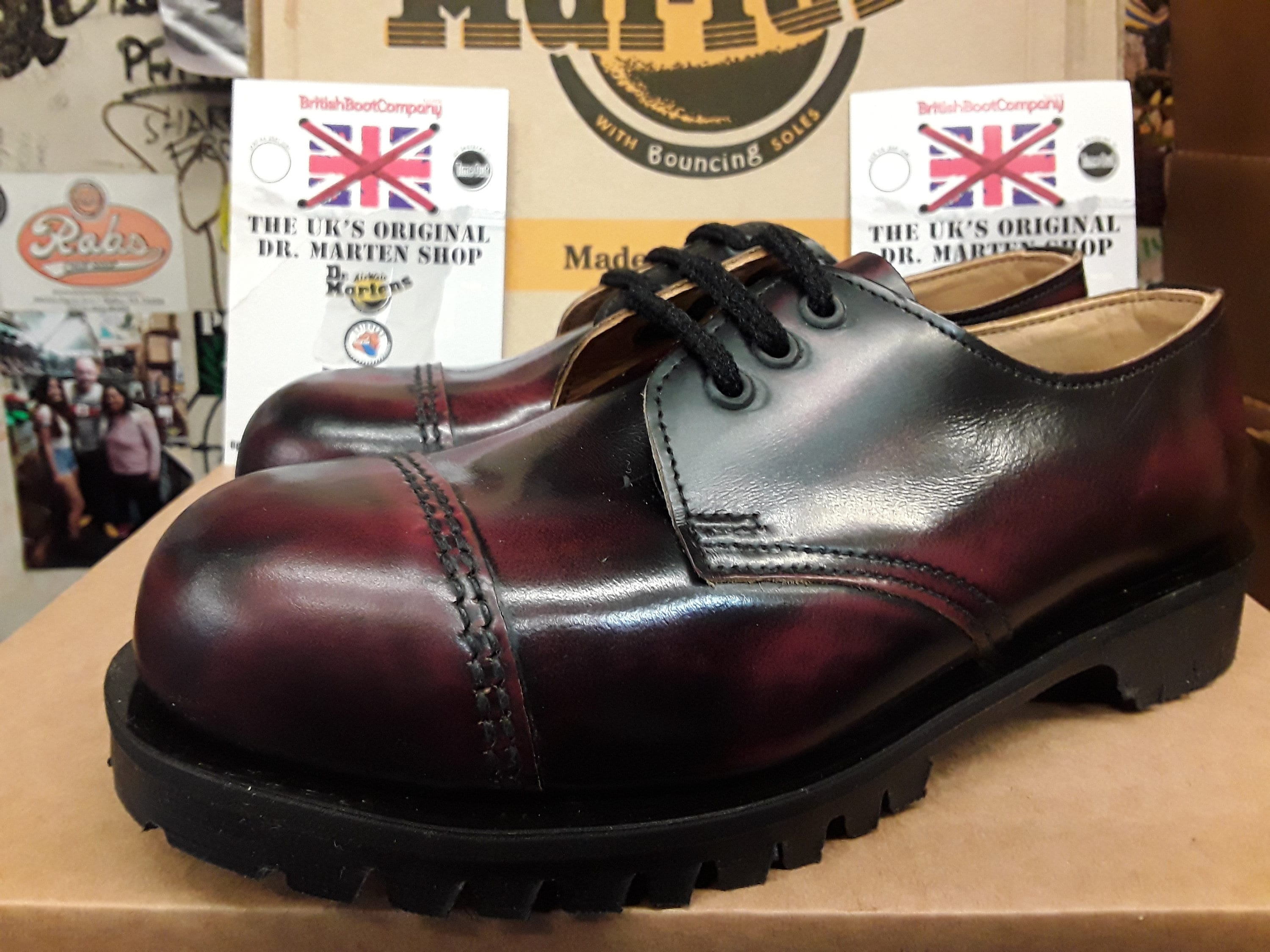 Authorization harvest Opaque Dr Martens Getta Grip Ruby Red Steel Toe Shoe Size 4. Made in - Etsy
