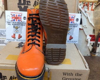 Dr Martens 552 Orange 8 Hole Made in England Size 1 - Etsy  display picture 1