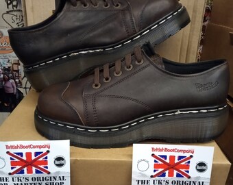 Dr Martens Brown Platform Shoe, Made in England, Size UK9  display picture 3
