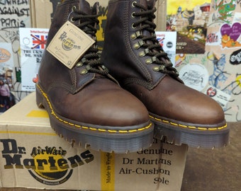 Dr Martens 8096z  Bex 8 Hole Made in England Bark Grizzly Size 11