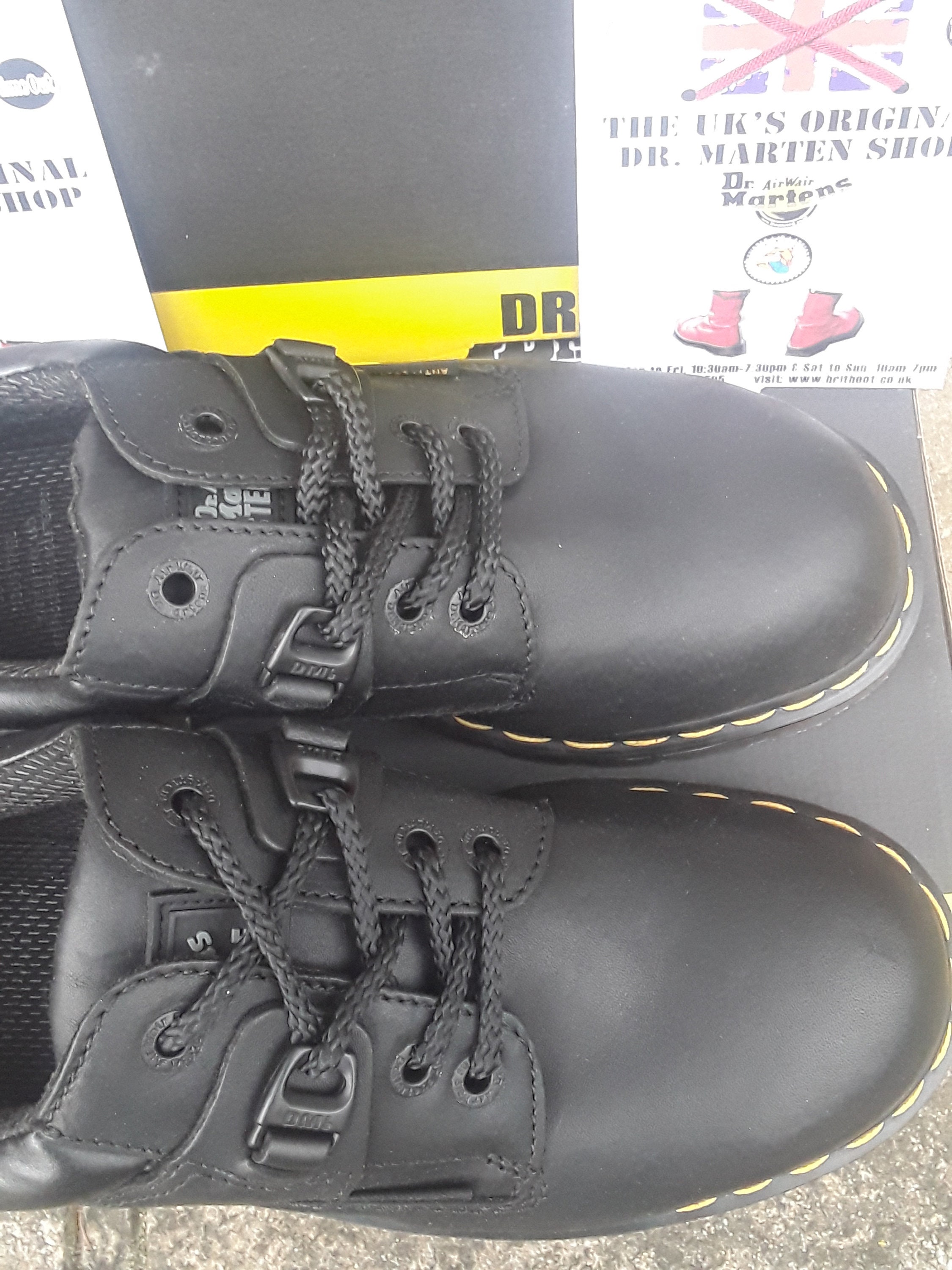 Dr Martens Platform Shoe / Size UK8 / Made in England / Black