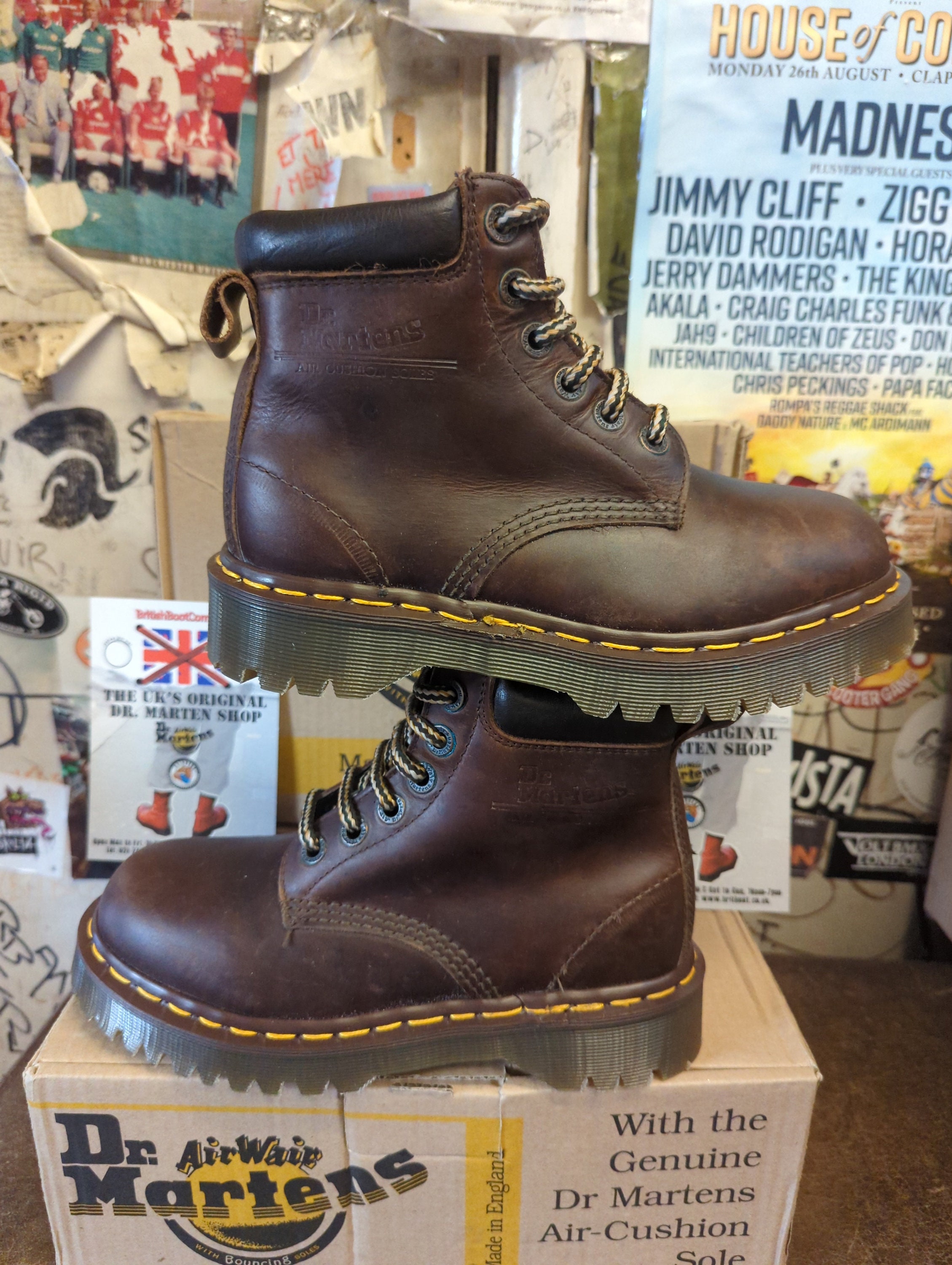 Dr Martens 8339 Bex Sole Brown Waxy Made in England Size 5  display picture 2