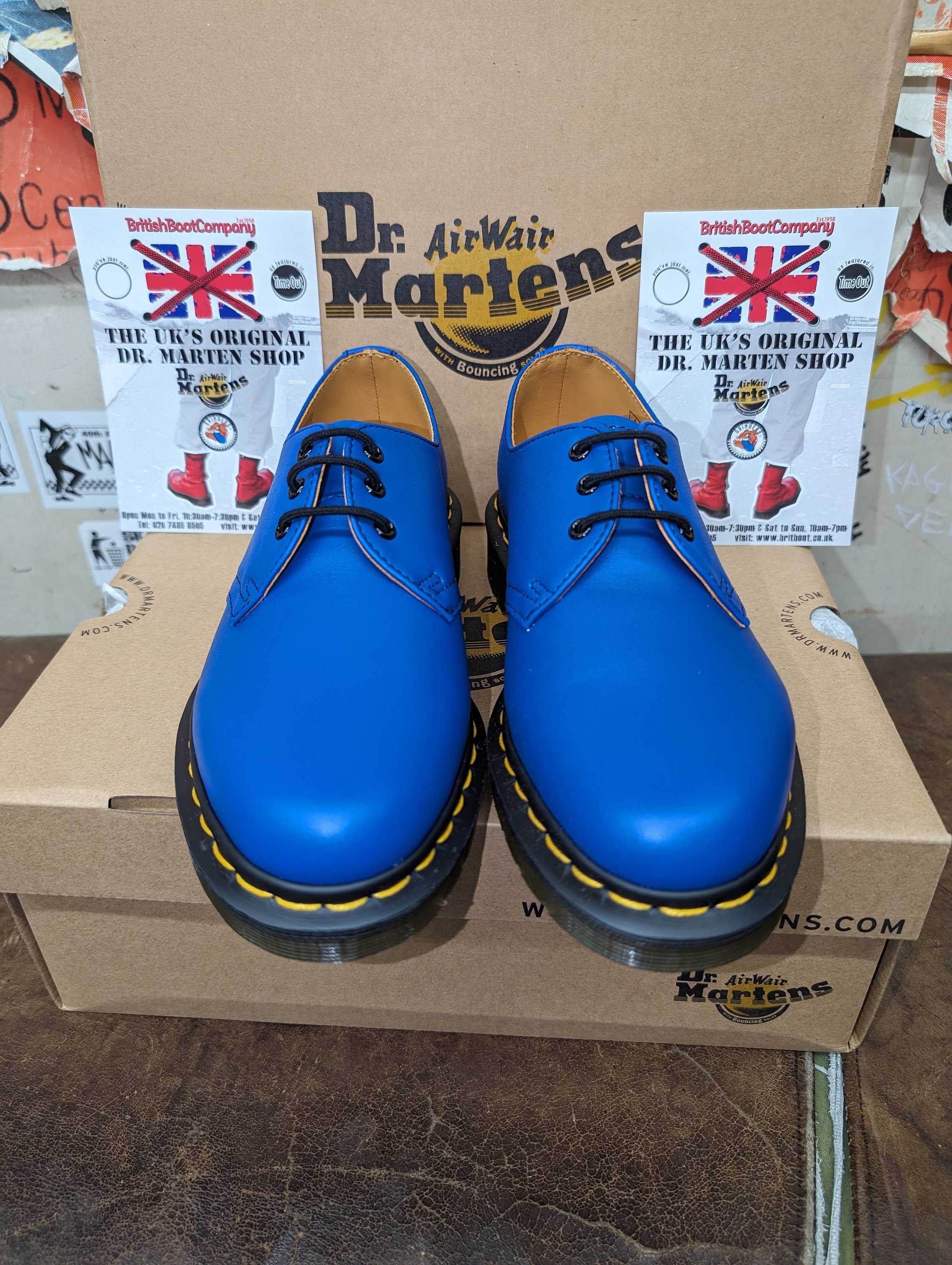 Dr Martens 1461 Blue Softy Size 4 - Etsy