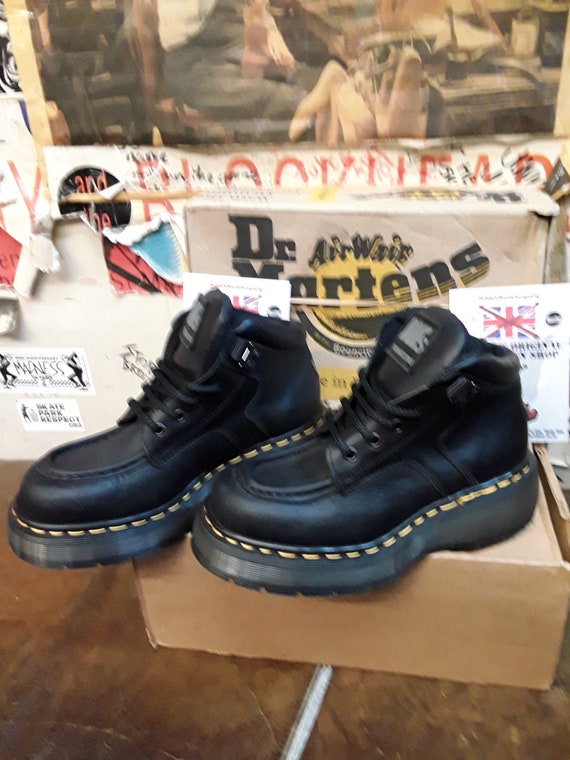 Dr Martens Black Waxy, Size UK5, Vintage 90's, Made in England