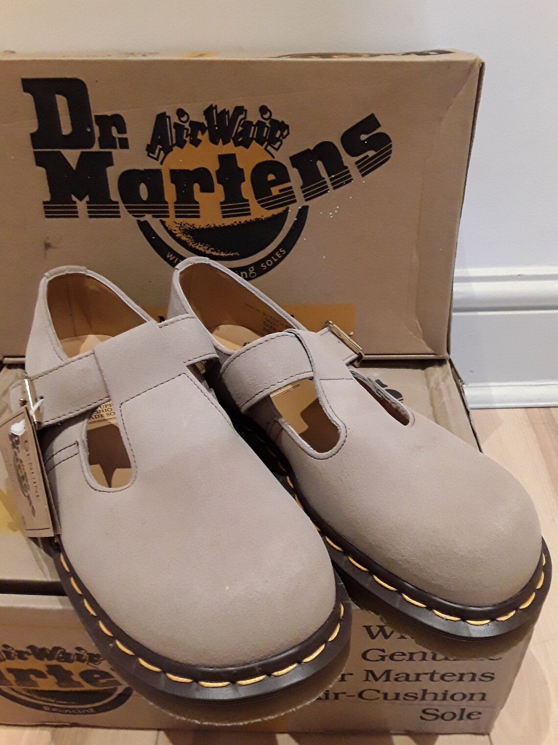 Dr Martens T Bar Mary Janes Natural Suede Made in England Etsy