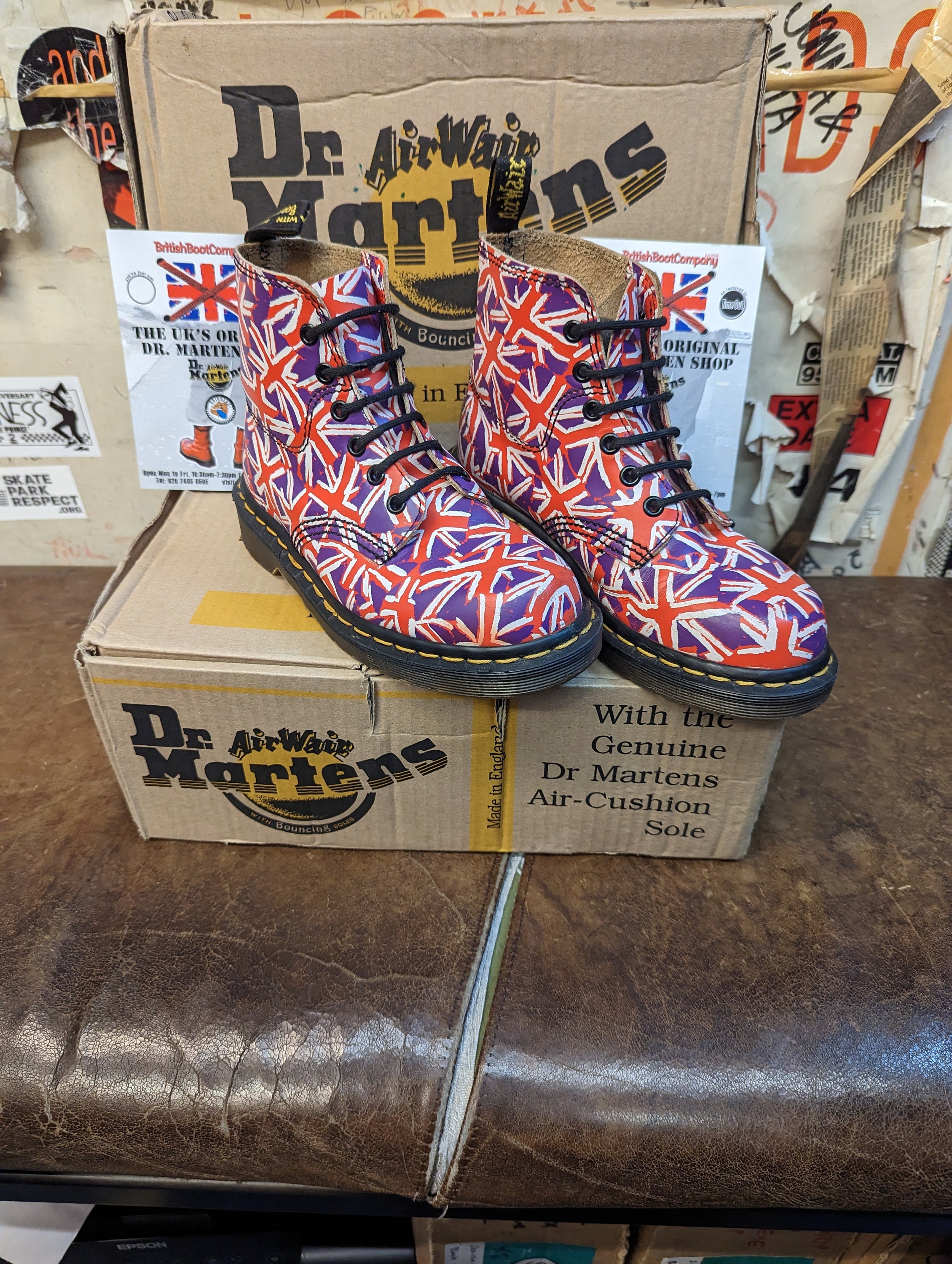 Dr Martens Fabricado en Inglaterra Union Jack 6 Hole Size 3 Etsy Mexico