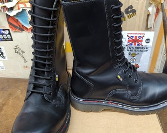 Dr. Martens ブラックブーツ UK 4 90s ドクターマーチン サイドゴア イングランド スチールトゥ