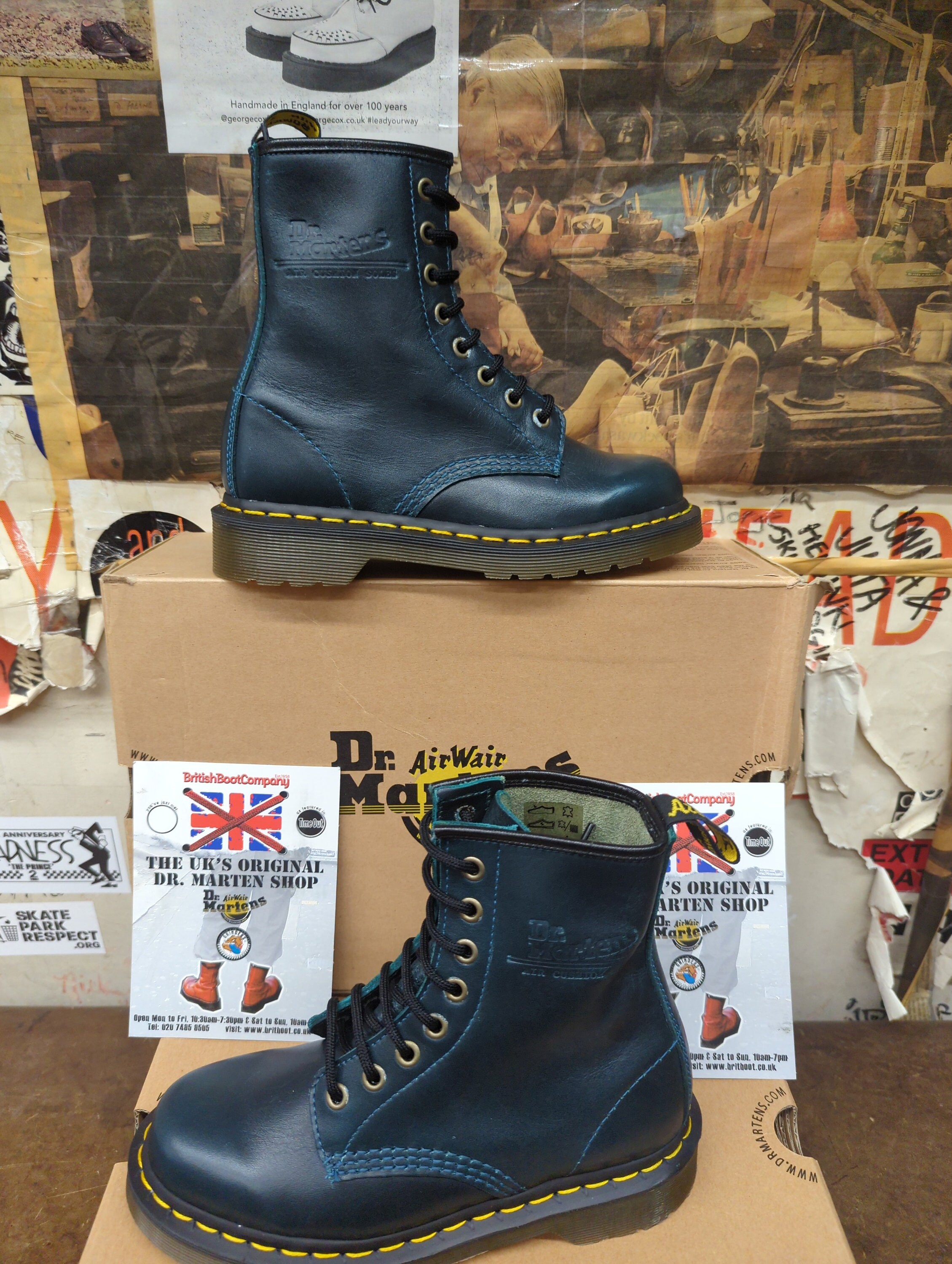 Dr Martens 1460 Teal Vintage Size 3 - Etsy