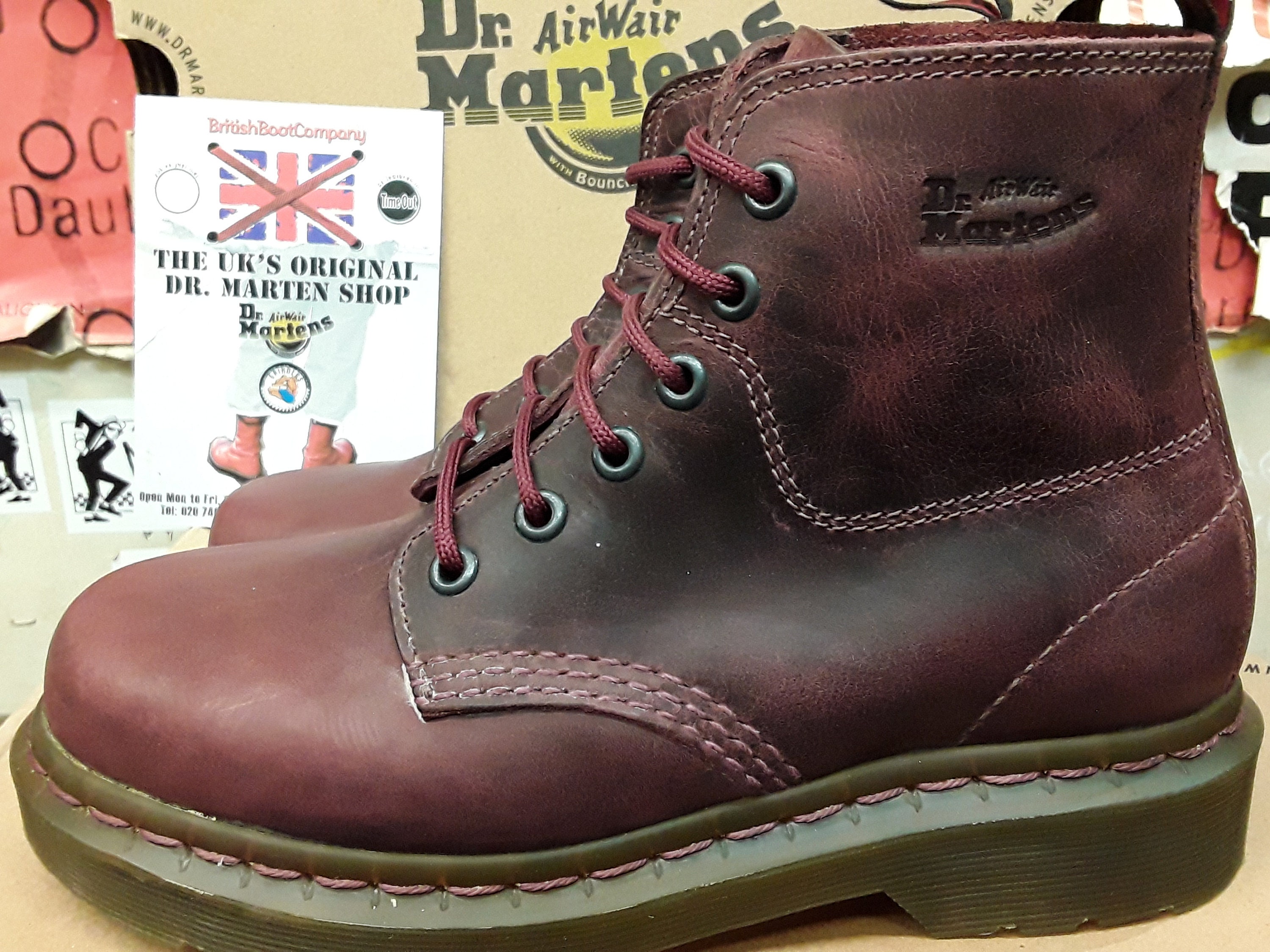 Bier Graf Ontmoedigen Dr Martens Crazy Horse Size UK3 Limited Edition Red Boot 6 - Etsy Norway