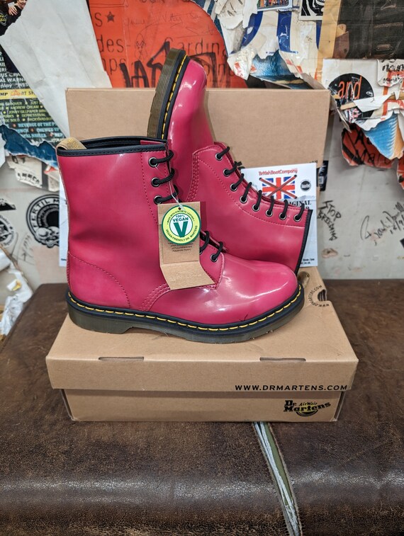 Dr Martens 1460 Pink Vegan 8 Holes Size 3 - Etsy