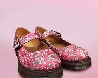 Dr martens floral mary janes sale