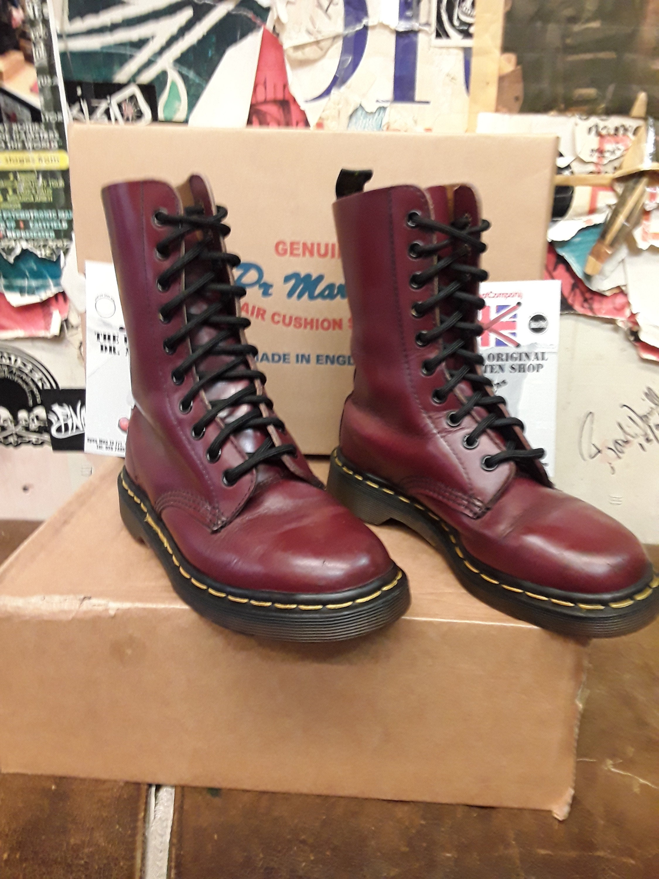 Dr. Martens, Shoes, Dr Martens Louise Heel Boots Oxblood