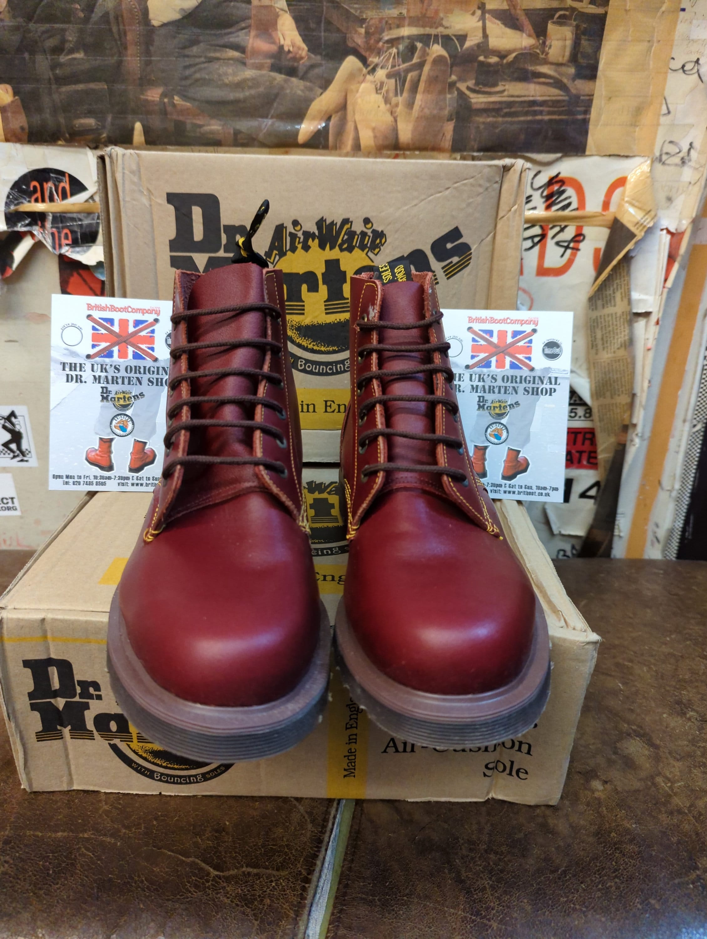 Dr Martens 983 Oxblood 6 Hole Made in England Size 8 - Etsy Dr Martens 983 Oxblood 6 Hole Made in England Size 8 - Etsy