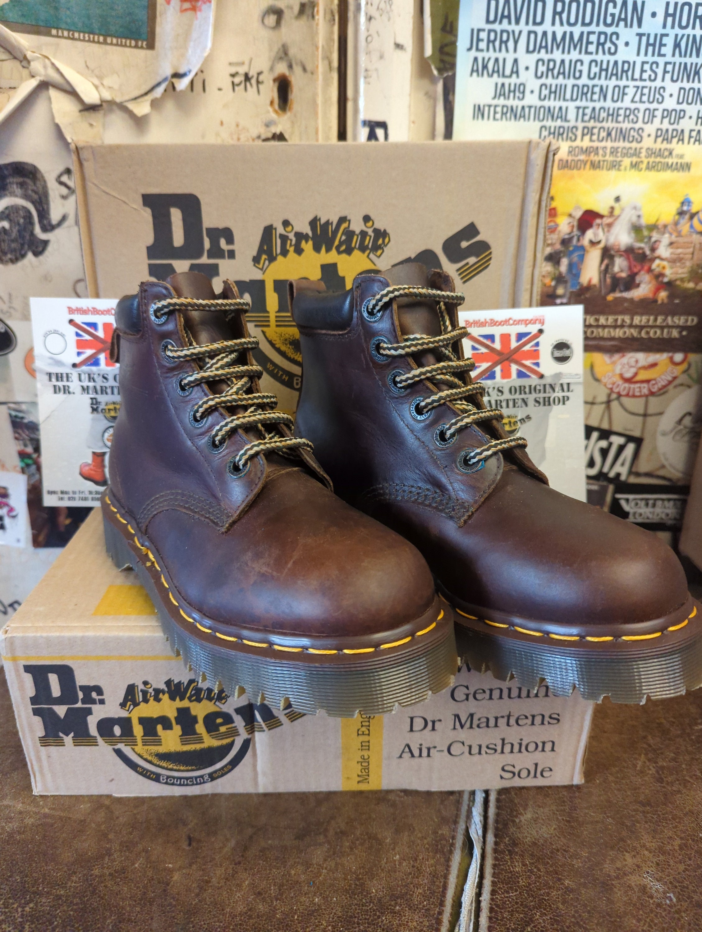Dr Martens 8339 Bex Dole Brown Waxy Made in England Size 5 Etsy