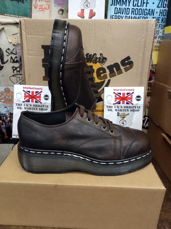 Dr Martens Brown Platform Shoe Made in England Size UK9 - Etsy Finland