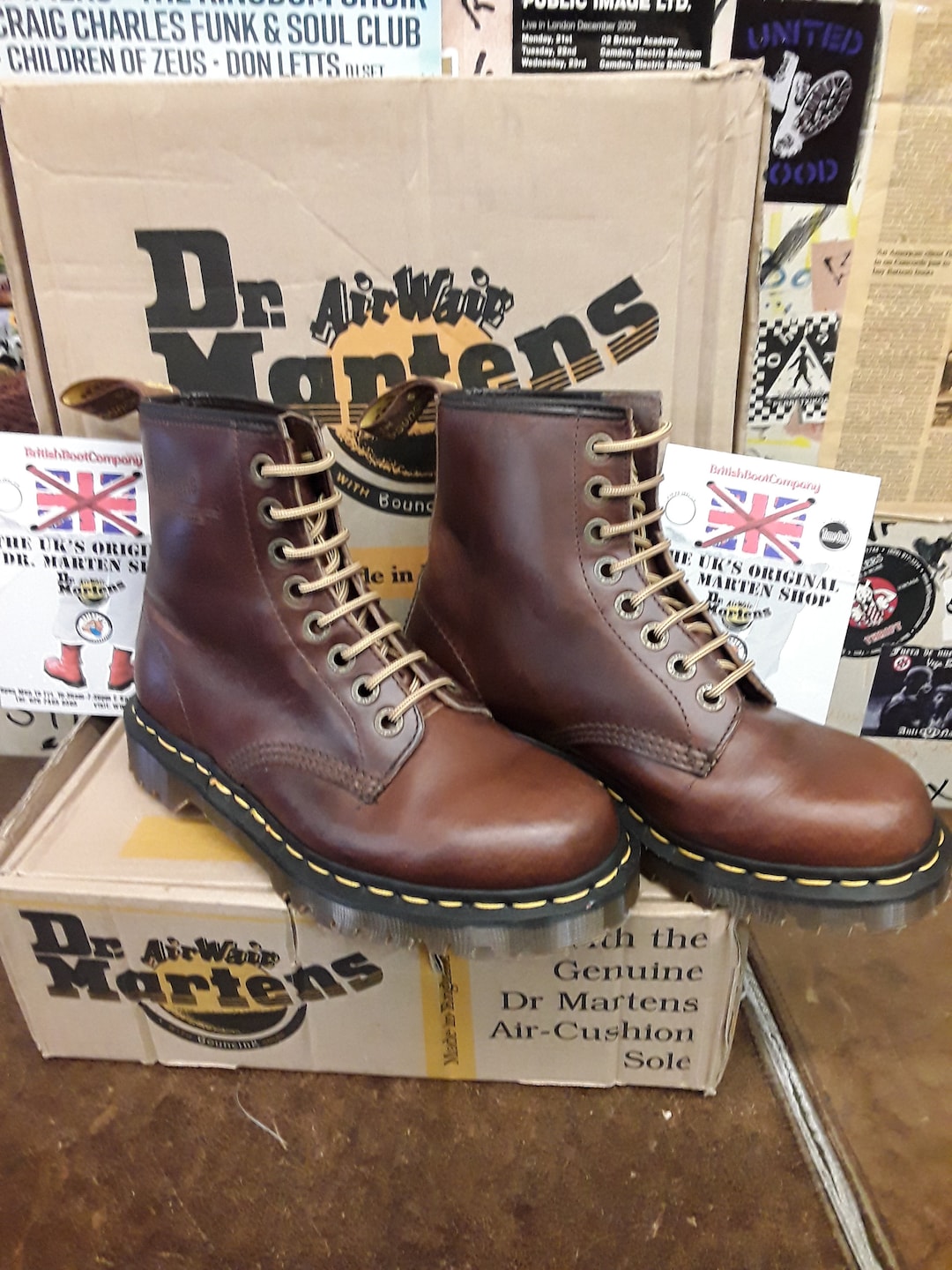 Dr Martens 1460z Tan Analine Made in England Size 6 - Etsy