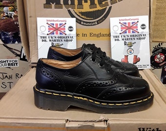 New 8 Doc Martens 1461 Bex Squared Oxfords Black Leather