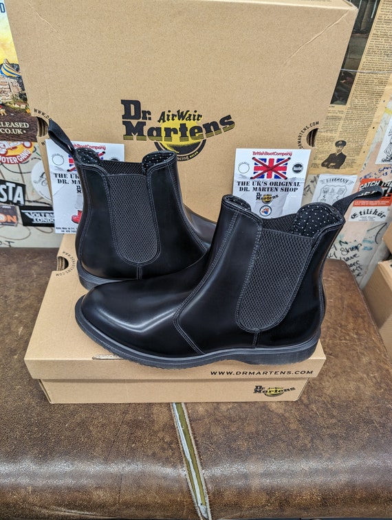 Dr Martens Flora Black Chelsea Boots Size 8 - Etsy