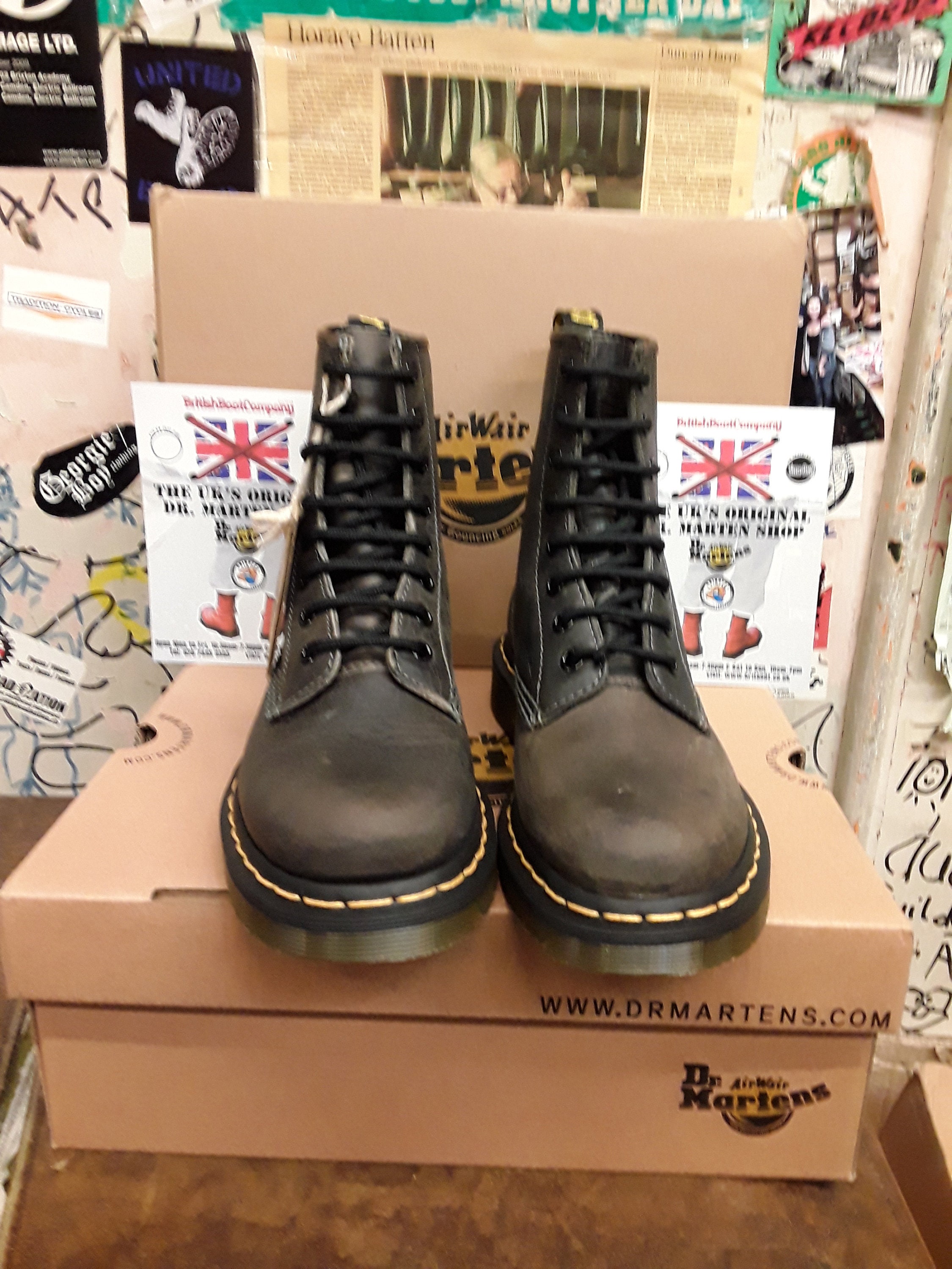 Dr Martens 1460 Black Greenland Size 3 - Etsy