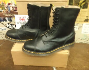 Dr Martens Zip Boot, Size UK11, 10 Hole Yoji Limited Edition - Etsy