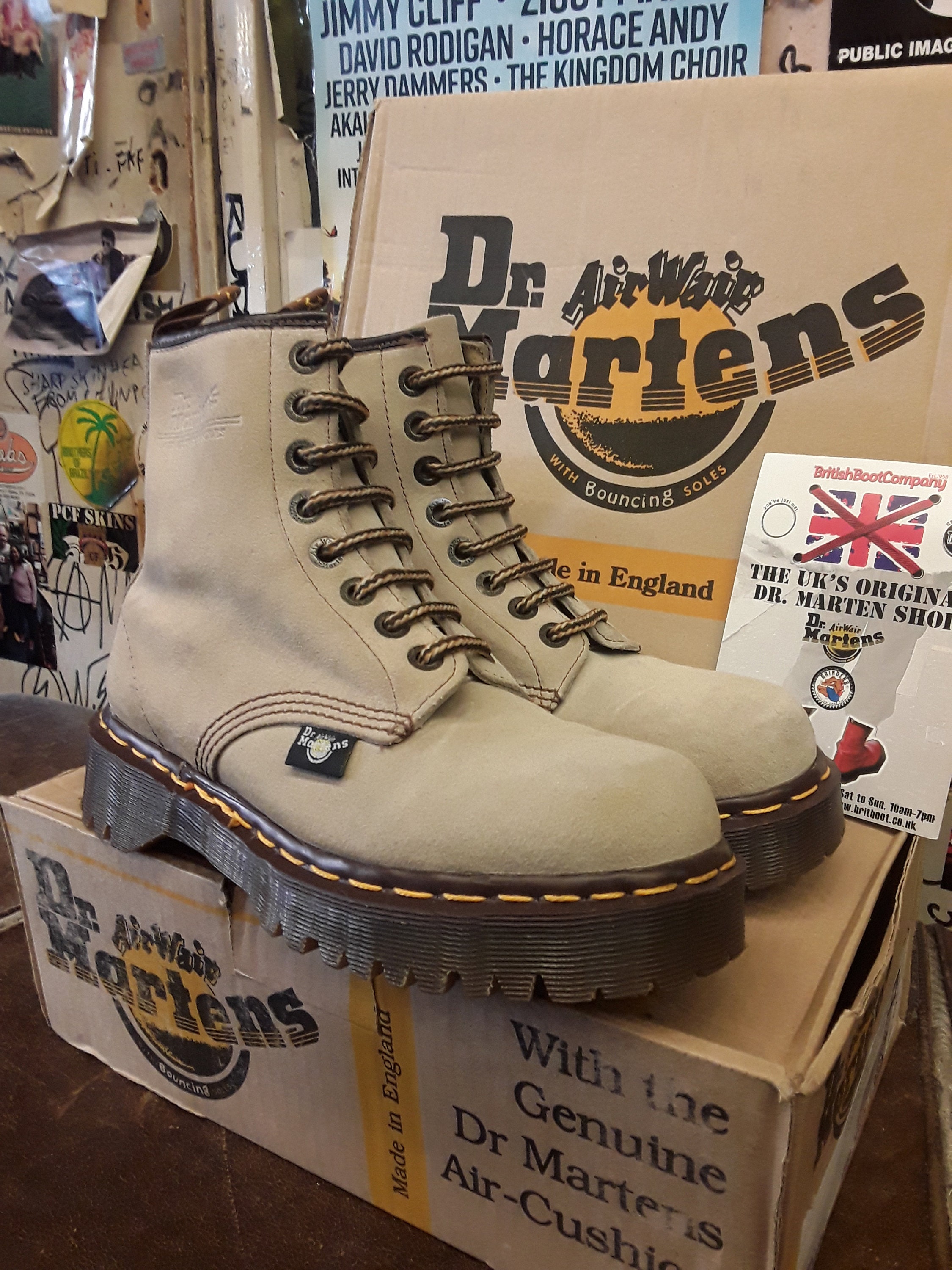 Dr Martens 8338 Sand Suede Bex Sole Made in England Size 5 - Etsy