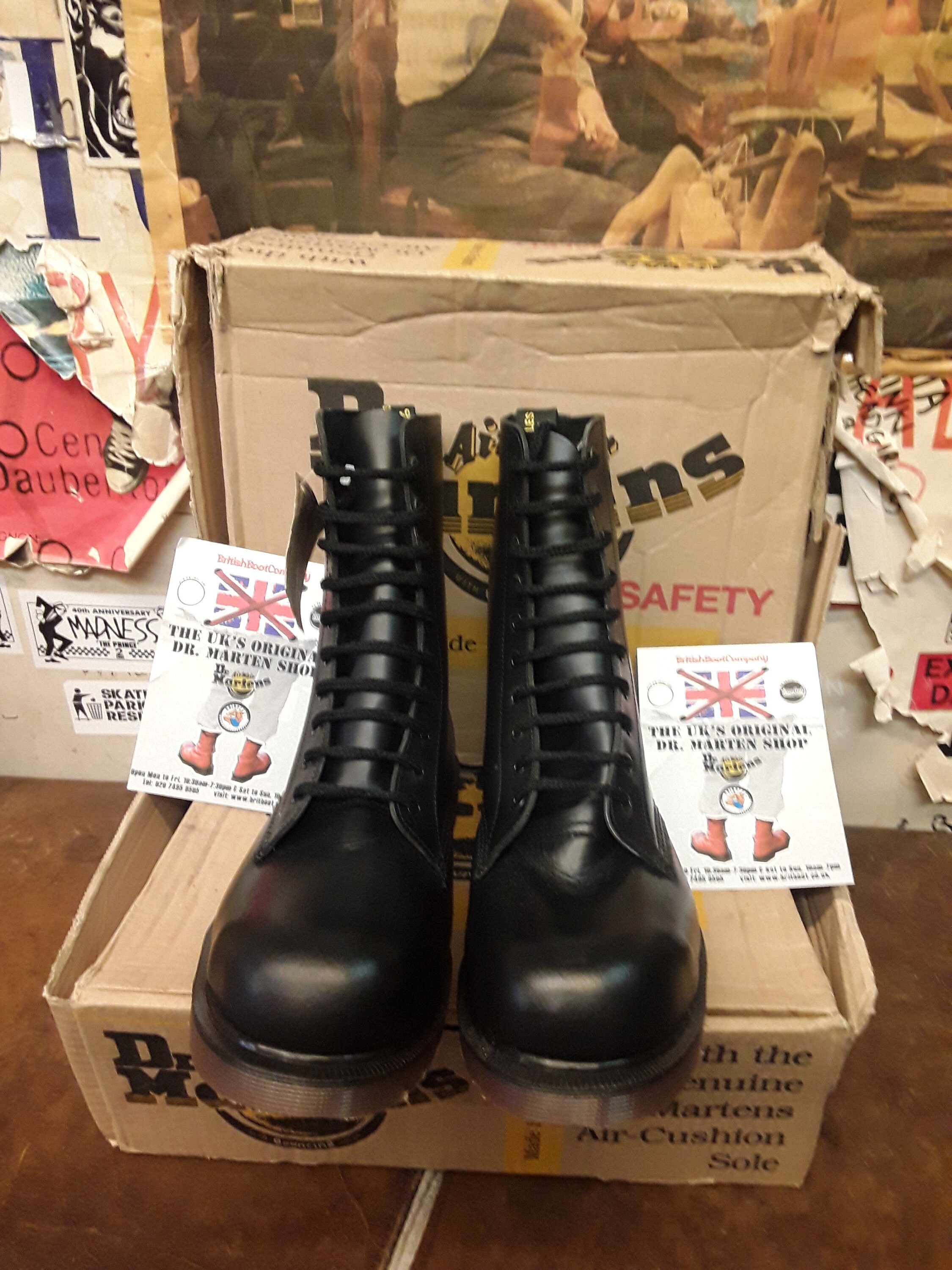Dr Martens Vintage 1919, Size UK 5-9; Made in England, Mens Black