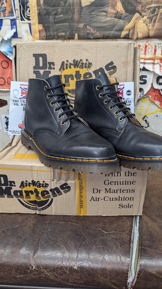 Dr Martens 2067 Black Nappa 6 Hole Made in England Size 11 - Etsy
