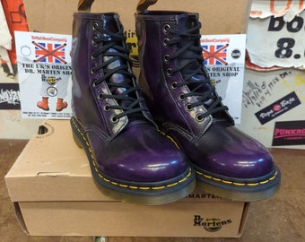 Dr Martens 1460 Morado Vegano 8 Hoyos Varios Tamaños