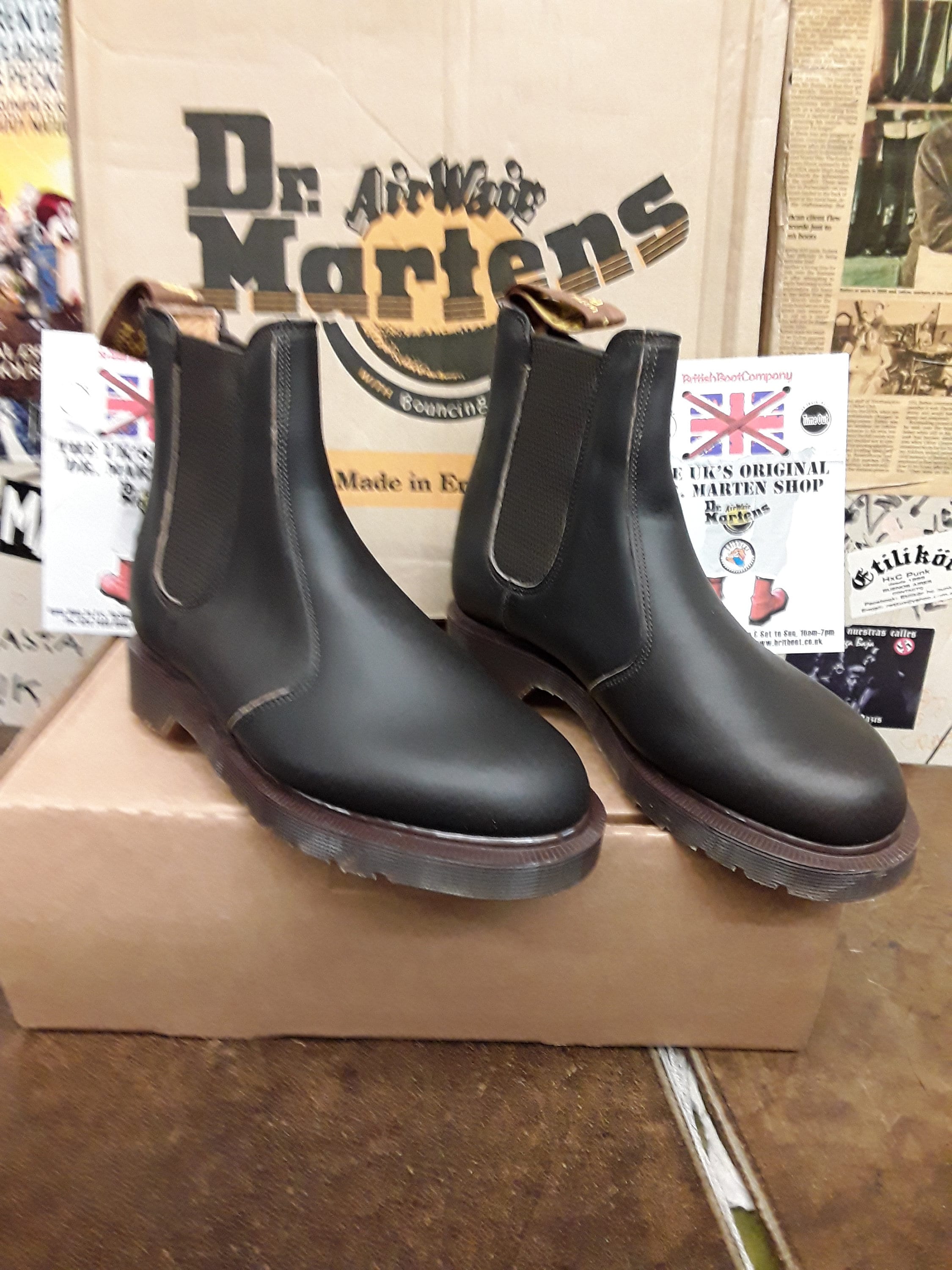 sur Permanent åbning Dr Martens 2976 Made in England Chelsea Boot Brown Size 4 - Etsy