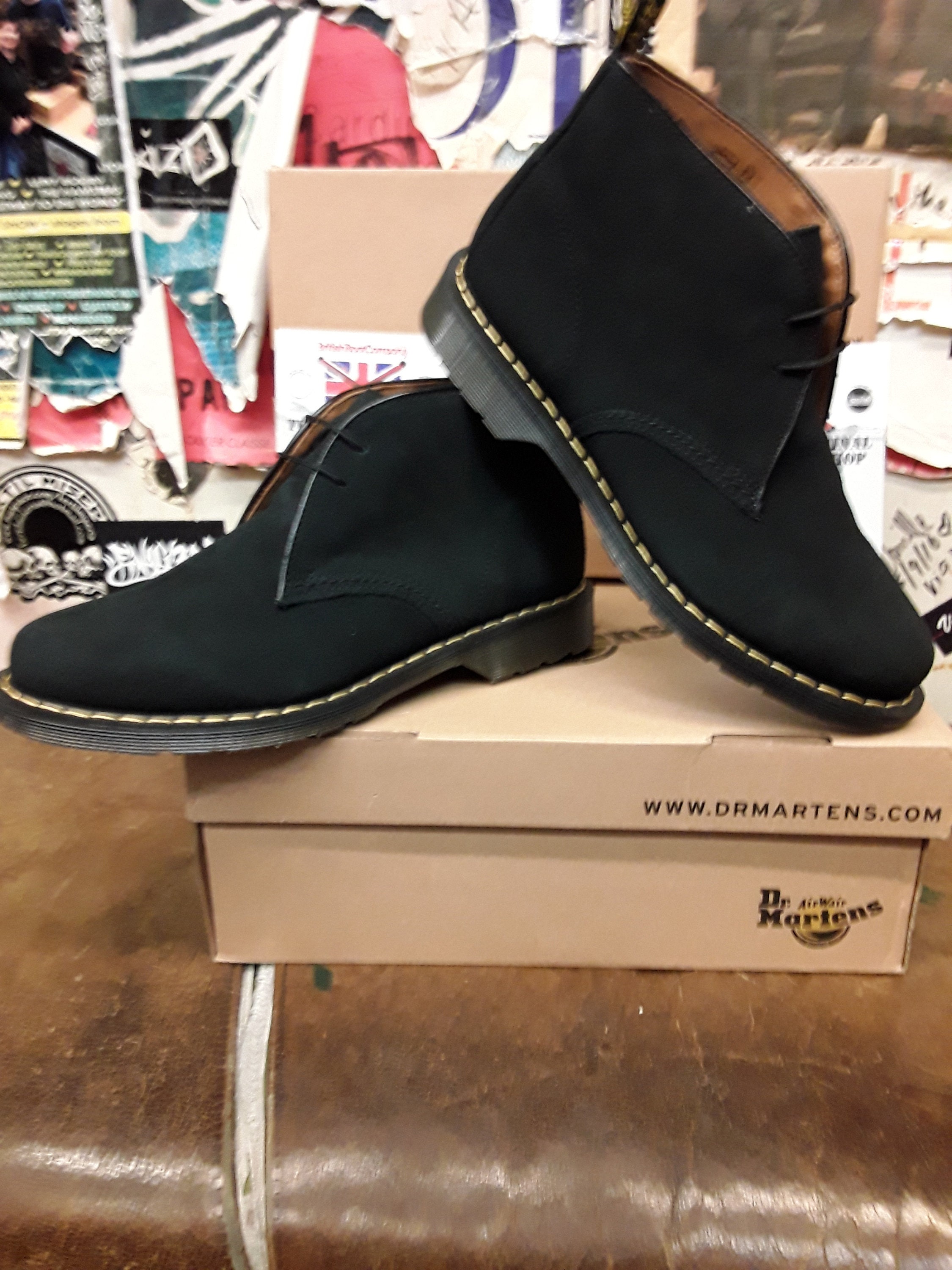 Dr MARTENS Sawyer Black Suede Desert 